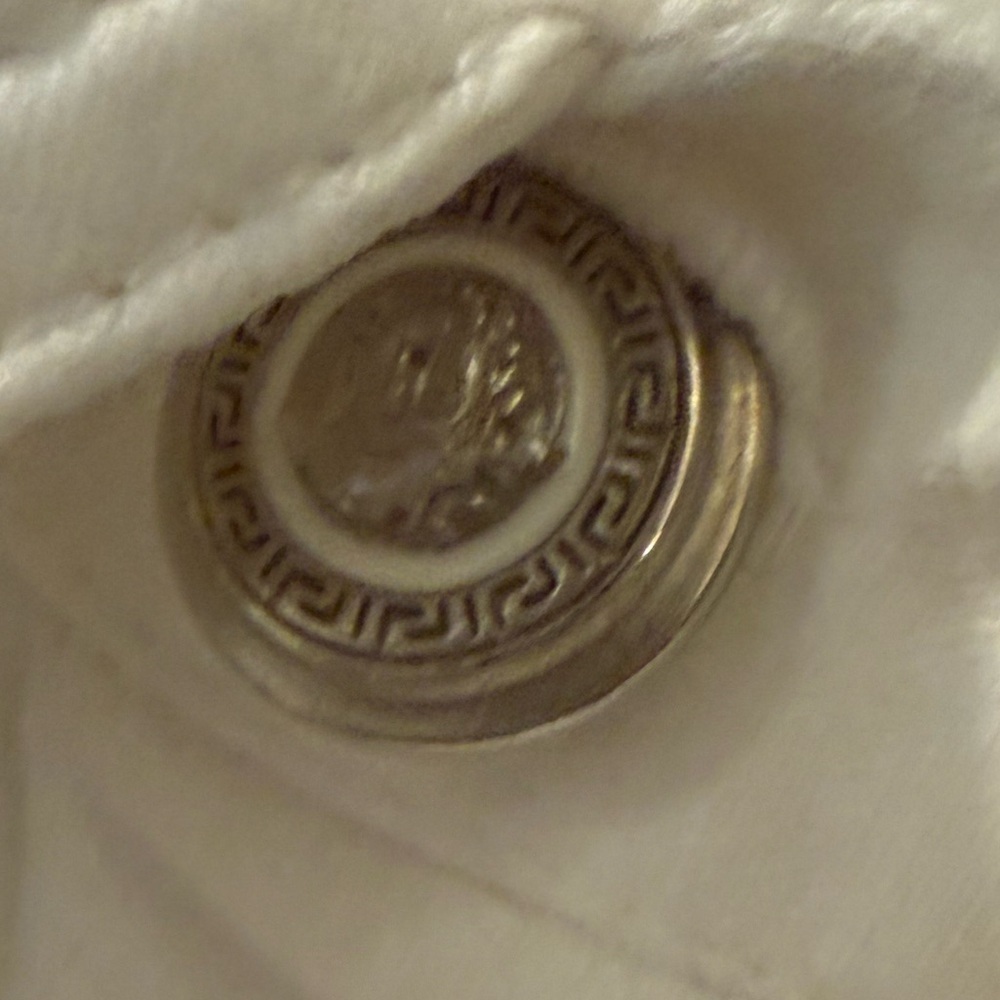 VINTAGE GIANNI VERSACE White Wingtip French Cuff Tuxedo Shirt Medium - Picture 4 of 7